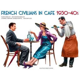 1:35 french civilians in cafe 1930 40s art. nr. 38062