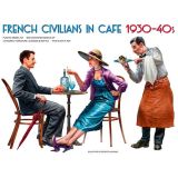 1:35 french civilians in cafe 1930 40s art. nr. 38062