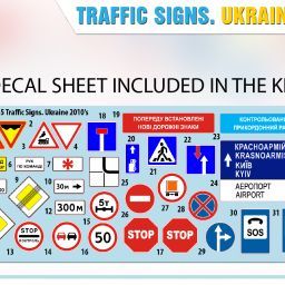 1:35 traffic signs ukraine 2010's art. nr. 35635