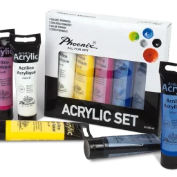 set acrílicos 5 colores primarios art. nr. pa05100pts