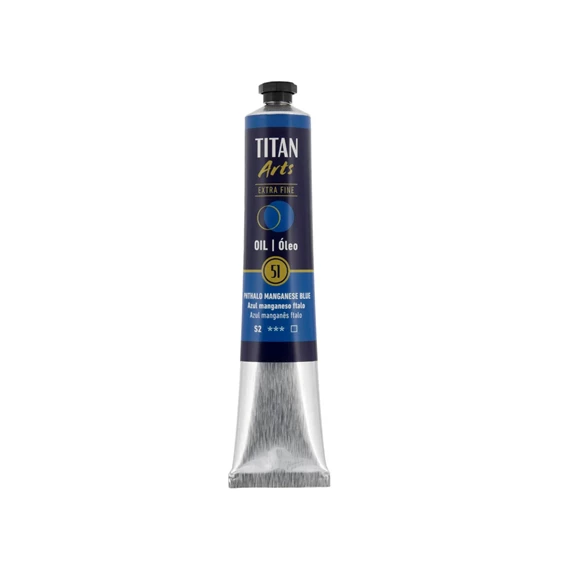 Óleo extra fino titan tubo 60 ml (51) azul manganeso ftalo