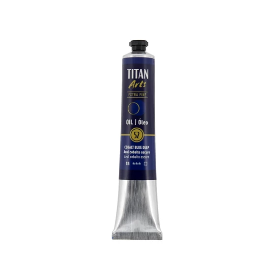 Óleo extra fino titan tubo 60 ml (52) azul cobalto oscuro