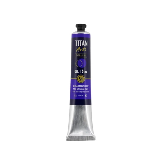 Óleo extra fino titan tubo 60 ml (54) azul ultramar claro