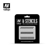 vallejo hobby stencils rodadas de neumático art. nr. st tx002