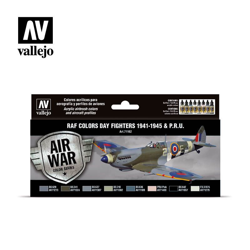 set raf colors day fighters 1941 1945 & p.r.u. art. nr. 71.162