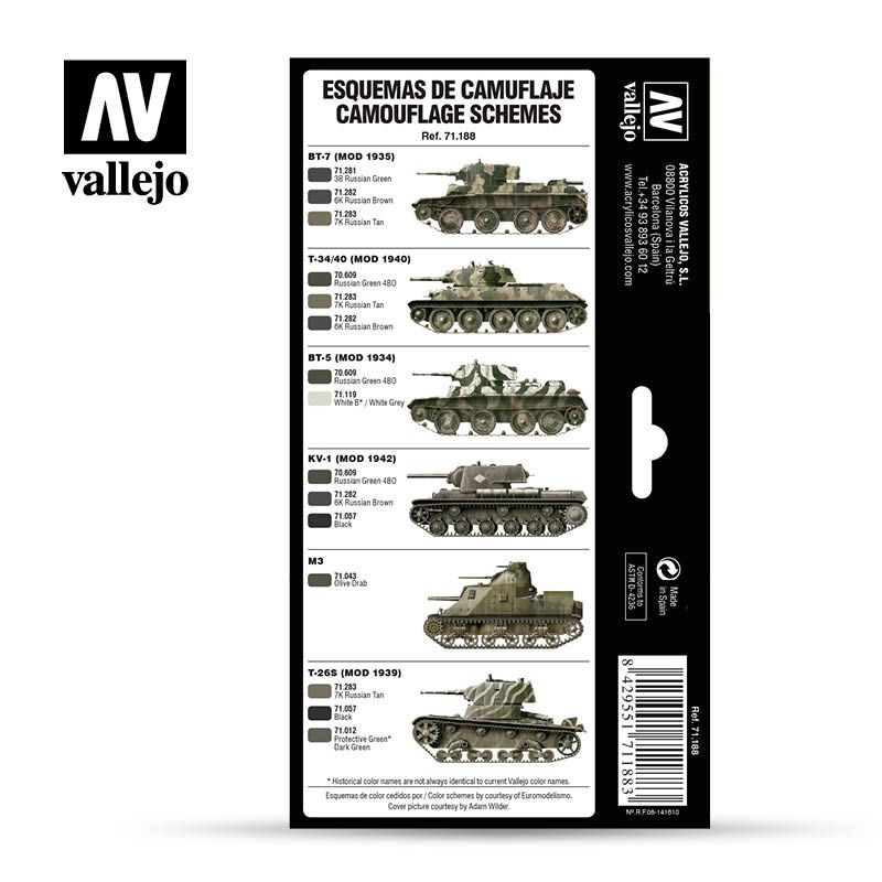 set soviet wwii camo colors art. nr. 71.188