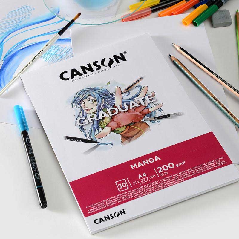 bloc canson® graduate manga a3 29,7 x 42 cm art. nr. c31250p031