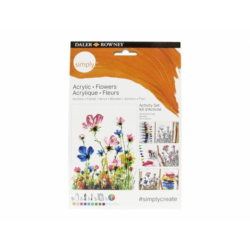 set actividades pintura acrílica flor art. nr. d126500112