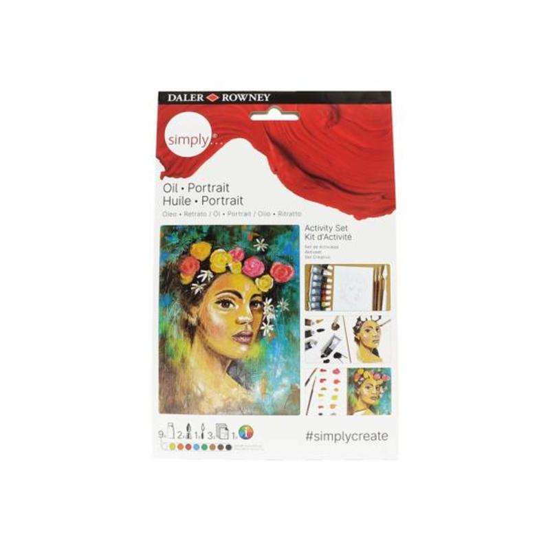 set actividades pintura Óleo retrato art. nr. d118500112