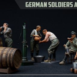 1:35 german soldiers at rest ed. especial art. nr. 35378