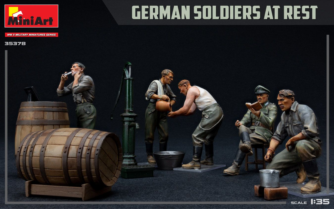 1:35 german soldiers at rest ed. especial art. nr. 35378