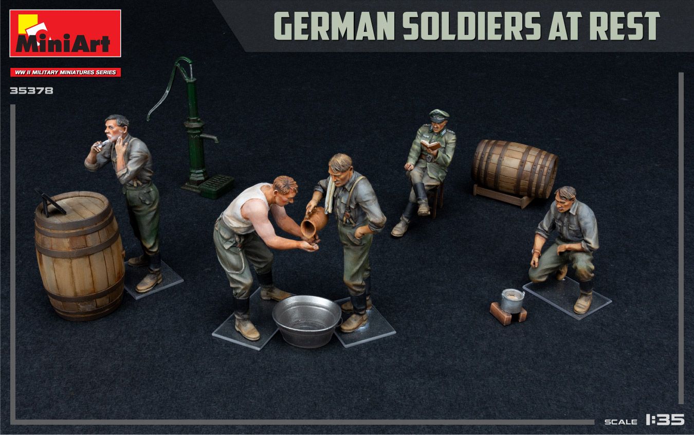 1:35 german soldiers at rest ed. especial art. nr. 35378