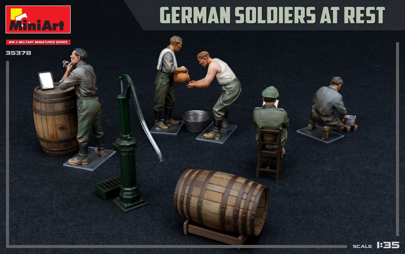 1:35 german soldiers at rest ed. especial art. nr. 35378