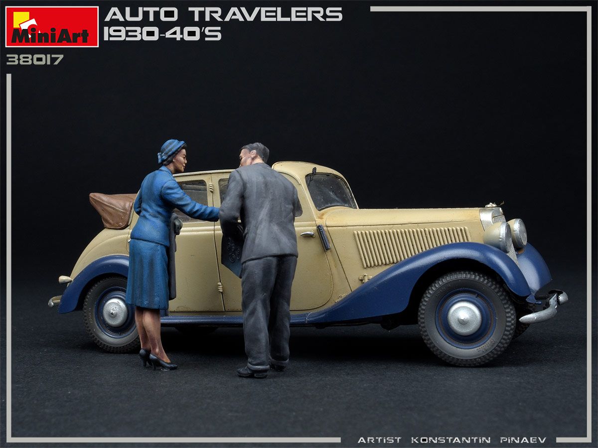 1:35 viajeros de automóvil 1930 40s art. nr. 38017