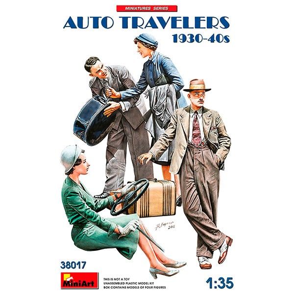 1:35 viajeros de automóvil 1930 40s art. nr. 38017