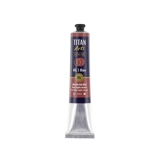 Óleo extra fino titan tubo 60 ml (102) rojo inglés oscuro art. nr. 190010210
