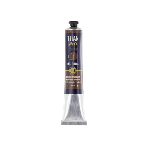 Óleo extra fino titan tubo 60 ml (104) rojo inglés violáceo art. nr. 190010410