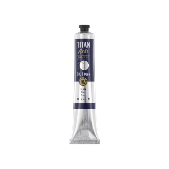 Óleo extra fino titan tubo 60 ml (202) plata art. nr. 190020210
