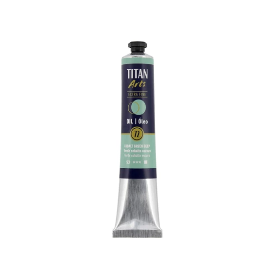 Óleo extra fino titan tubo 60 ml (72) verde cobalto oscuro art. nr. 190007210
