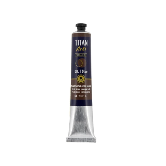 Óleo extra fino titan tubo 60 ml (75) pardo Óxido transparente art. nr. 190007510