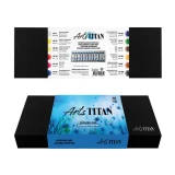 set 12 colores acuarela extra fine titan 12 tubos de 20 ml art. nr. 096812001