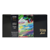 titan arts set acrílico extra fine primario 10x20 ml art. nr. 095812002