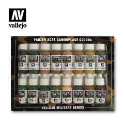 set 16 colores panzer aces camuflaje art. nr. 70.179