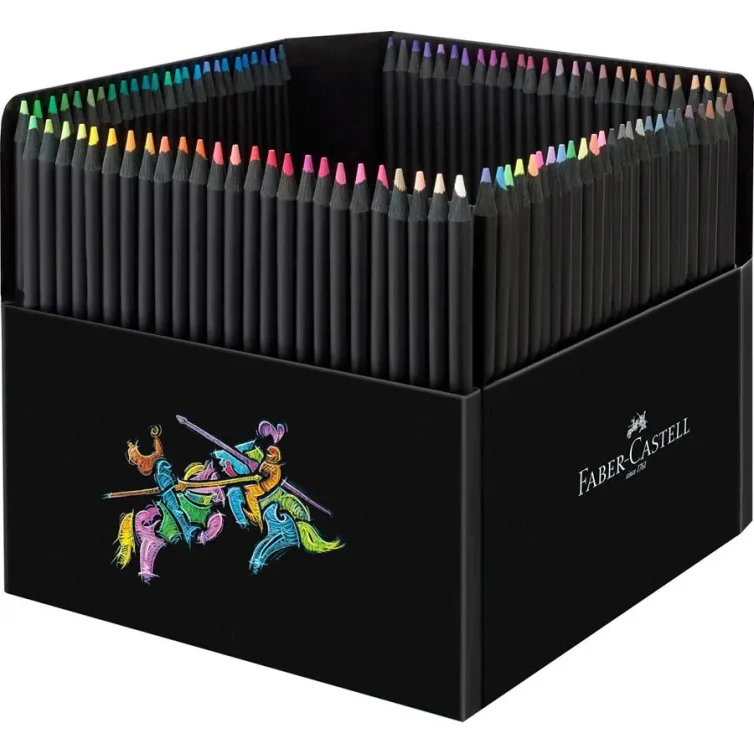Caja Cartón Lápices Black Edition 100 colores Faber-Castell Art.-Nr. 116411