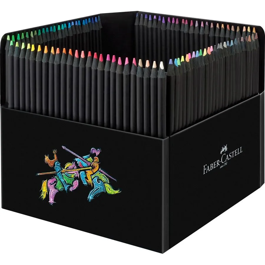 caja cartón lápices black edition 100 colores faber castell art. nr. 116411