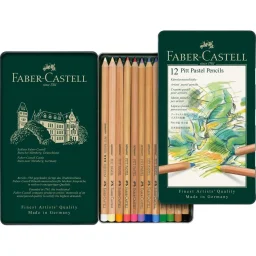estuche de metal pitt pastel 12 colores art. nr. 112112