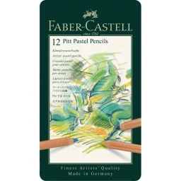 estuche de metal pitt pastel 12 colores art. nr. 112112