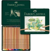 estuche de metal pitt pastel 24 colores faber castell art. nr. 112124