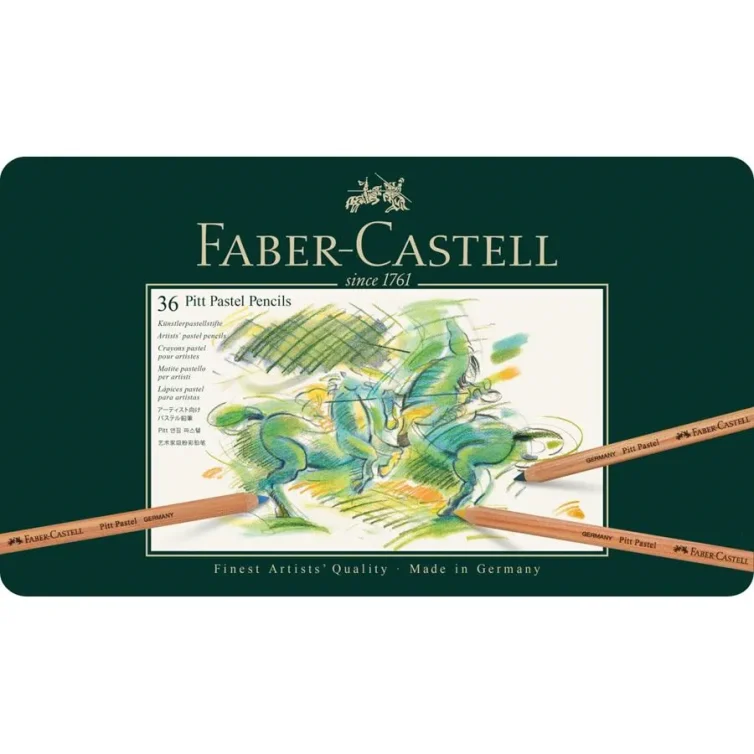 Estuche de metal Pitt Pastel 36 colores Faber-Castell Art.-Nr. 112136