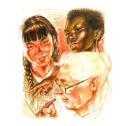 estuche rotuladores pitt brush 6 colores retrato faber castell art. nr. 167167