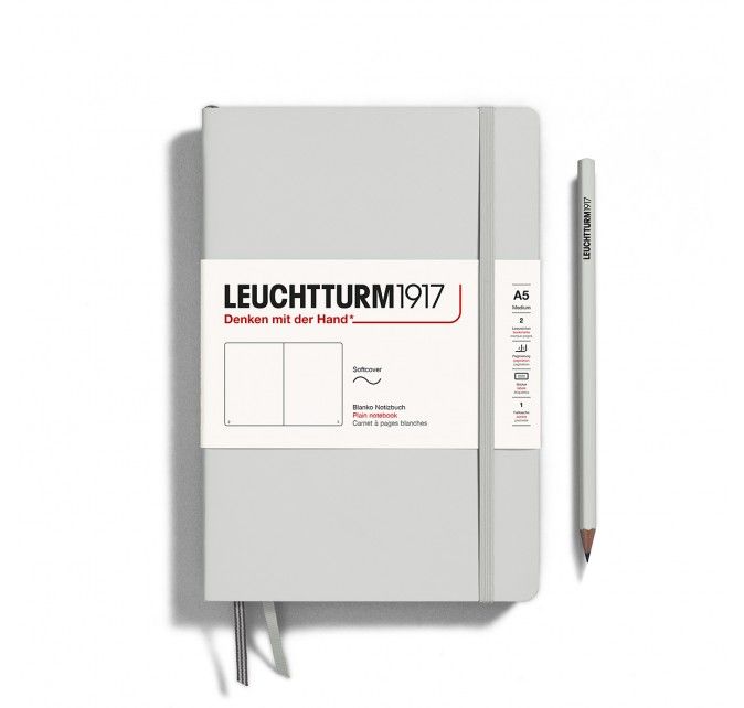 Libreta Leuchtturm1917 Natural Colours A5 Tapa Blanda – Light Grey Art.-Nr. 367262
