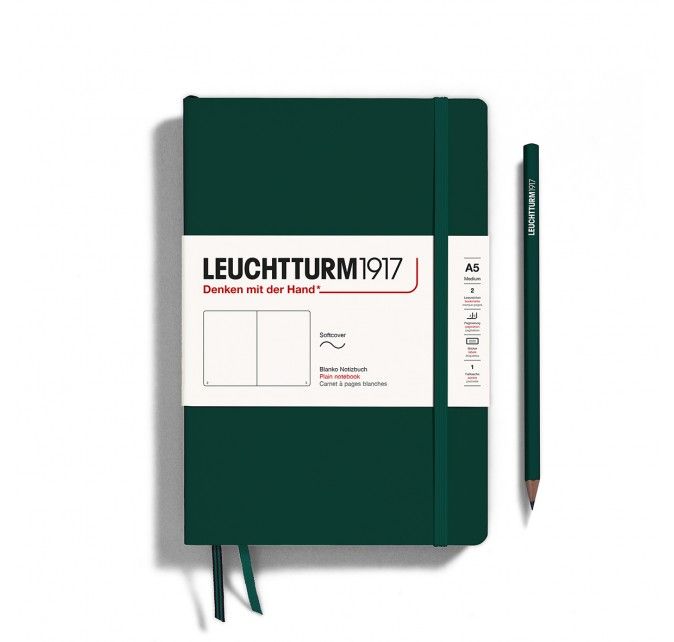 Libreta Leuchtturm1917 Natural Colours A5 Tapa Blanda – Forest Green Art.-Nr. 367268