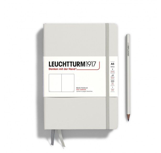 Libreta Leuchtturm1917 Natural Colours A5 Tapa Dura – Light Grey Art.-Nr. 367247