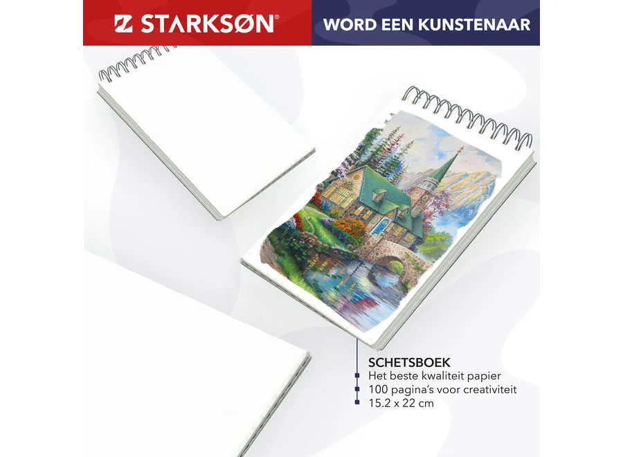 set de lápices de dibujo + accesorios 145 piezas starksØn® xxl art. nr. art0131