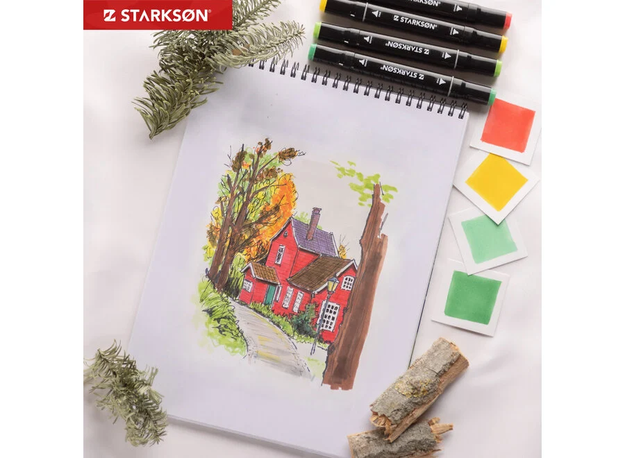 set de rotuladores de doble punta de 122 piezas starksØn® art. nr. art0130