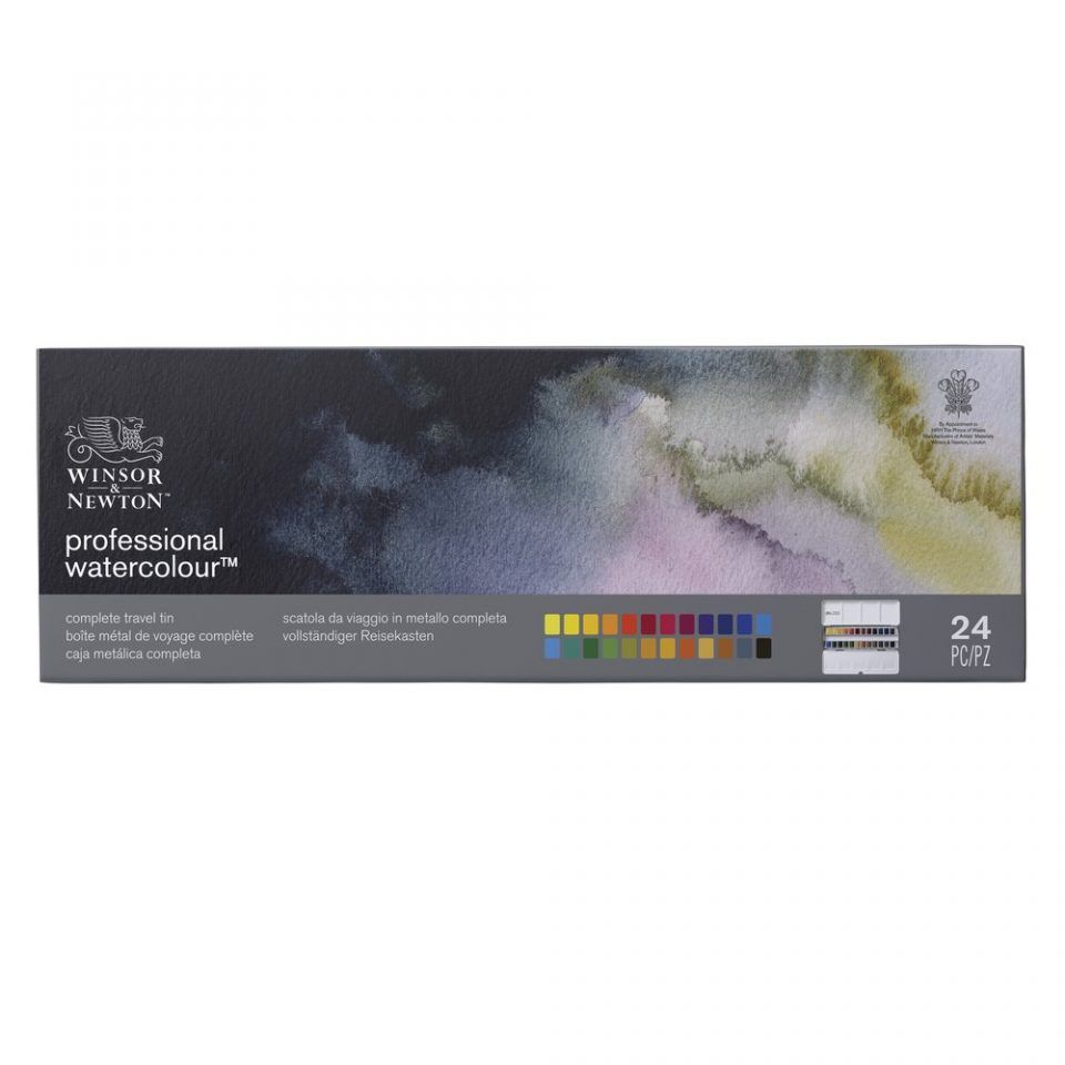 caja de acuarelas professional "black box" 24 ½ godets art. nr. 0190553