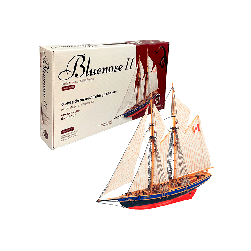 maqueta de madera barco bluenose ii art. nr. 498003