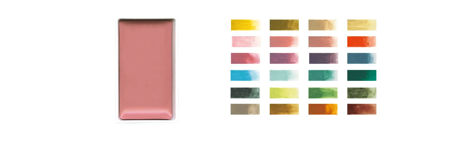 set acuarelas gansai tambi 24 colors art déco art. nr. mc 20/24/nw