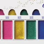 set acuarelas gansai tambi 6 gem colors art. nr. mc 20gc/6v