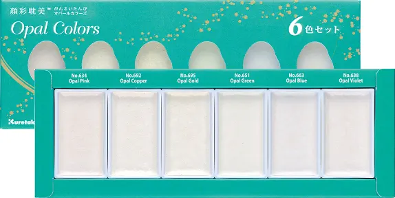 Set Acuarelas Gansai Tambi 6 Opal Colors Art.-Nr. MC-20OC/6V