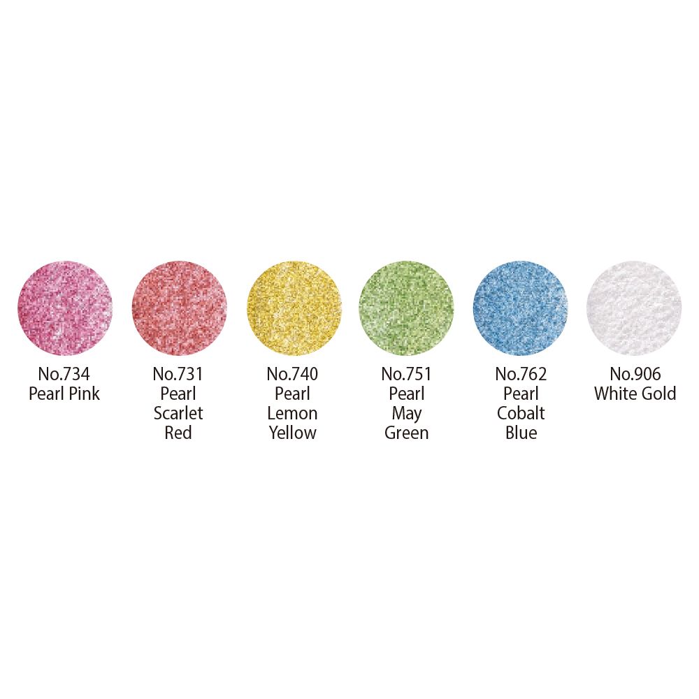 set acuarelas gansai tambi 6 pearl colors art. nr. mc 20pc/6v