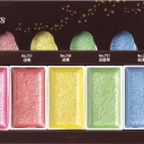 set acuarelas gansai tambi 6 pearl colors mc 20pc/6v