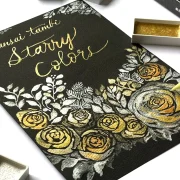 set acuarelas gansai tambi 6 starry colors art. nr. mc 20gc/6v