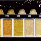 set acuarelas gansai tambi 6 starry colors art. nr. mc 20gc/6v