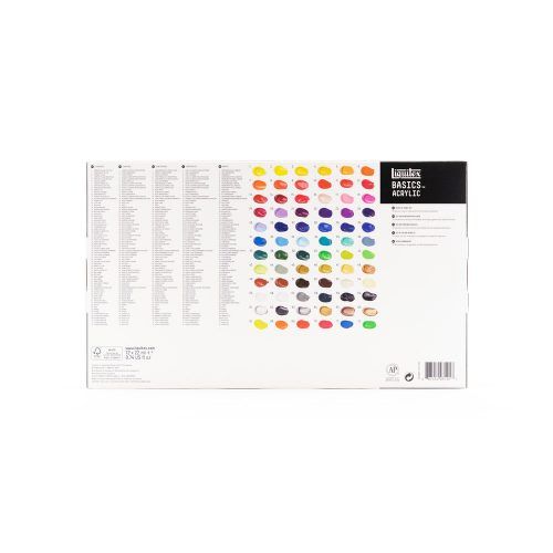 basics acrylic set 72x22ml the complete range art. nr. 3699401