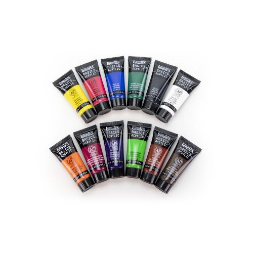 liquitex basics set 12x22ml acrylic paint set art. nr. 3699403